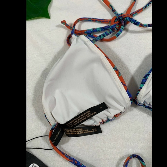 NWT $92 ViX Iva Bia Triangle Bikini Top in Floral Print [SZ Small‎ ] - Picture 6 of 8